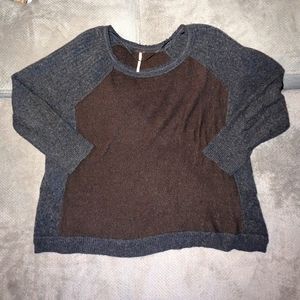 Free People Large two-tone sweater